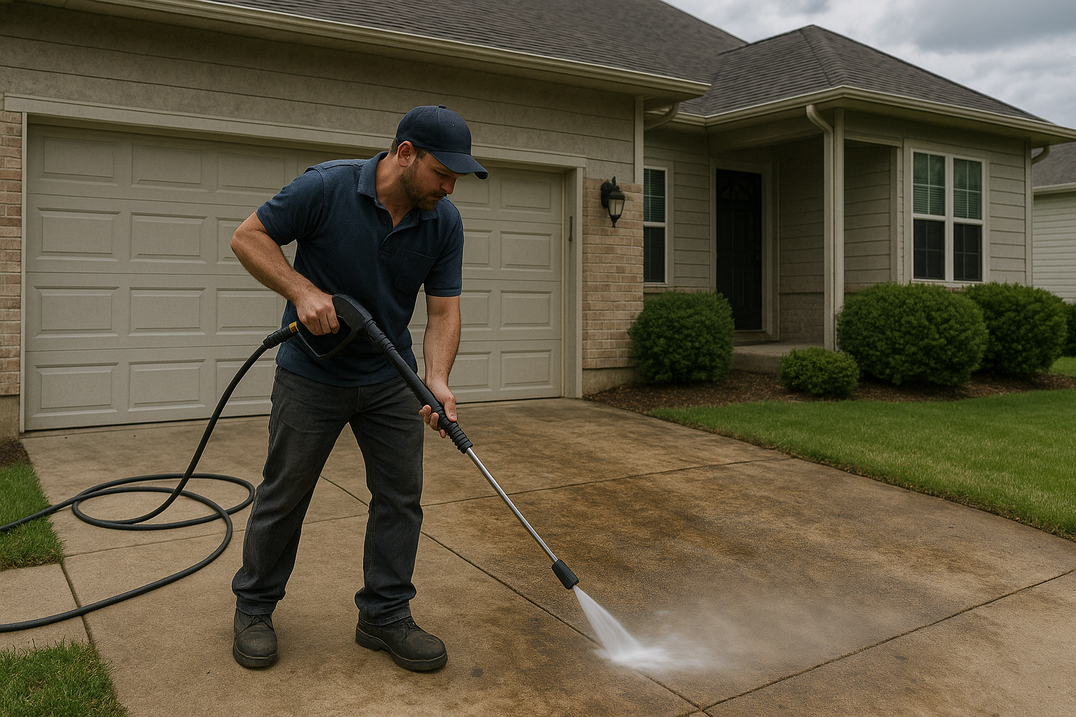 Concrete Pressure Washing: Restore Your Driveway and Walkways